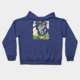 Our First Dad Day Together Kids Hoodie